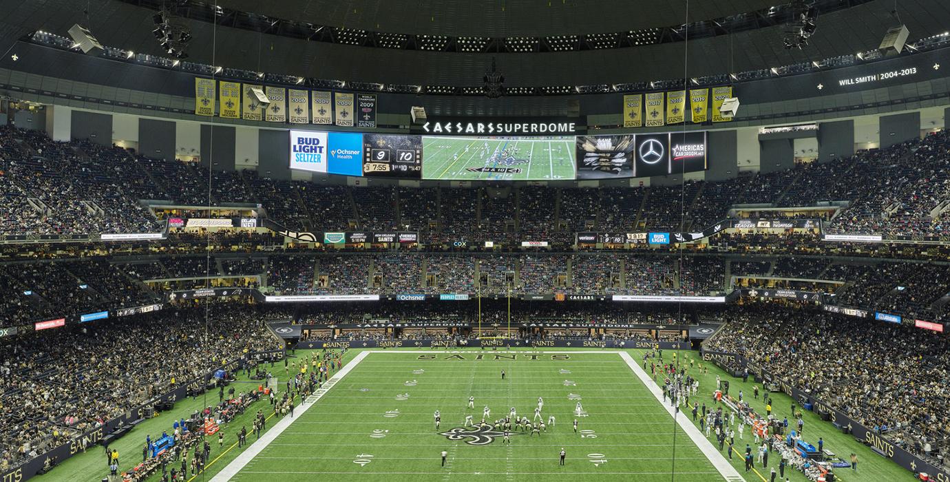 Caesars Superdome in New Orleans, Louisiana.