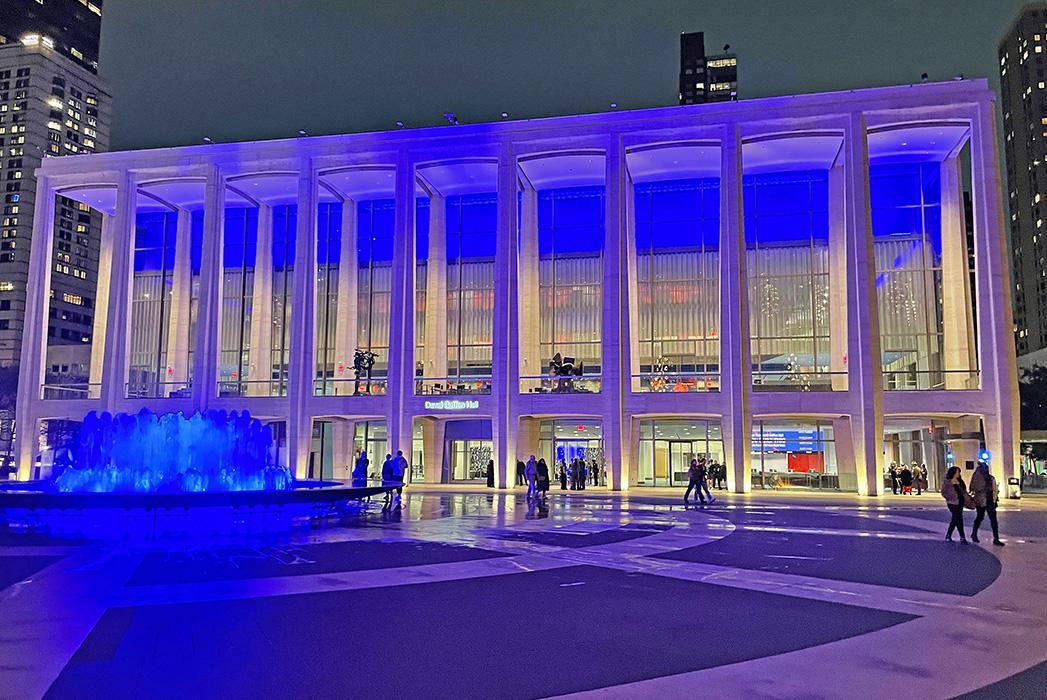 David Geffen Hall at Lincoln Center in New York.