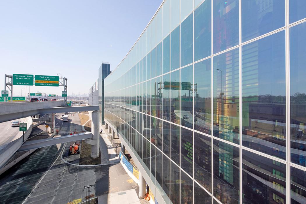 LaGuardia Airport, Terminal B, in New York.