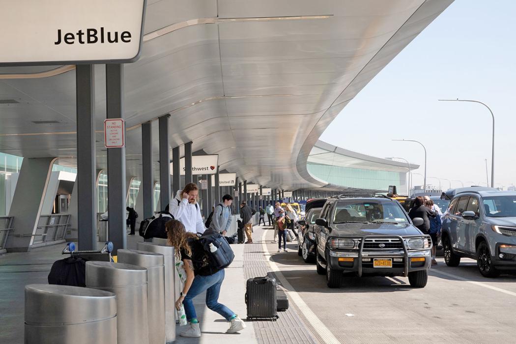 LaGuardia Airport, Terminal B, in New York.