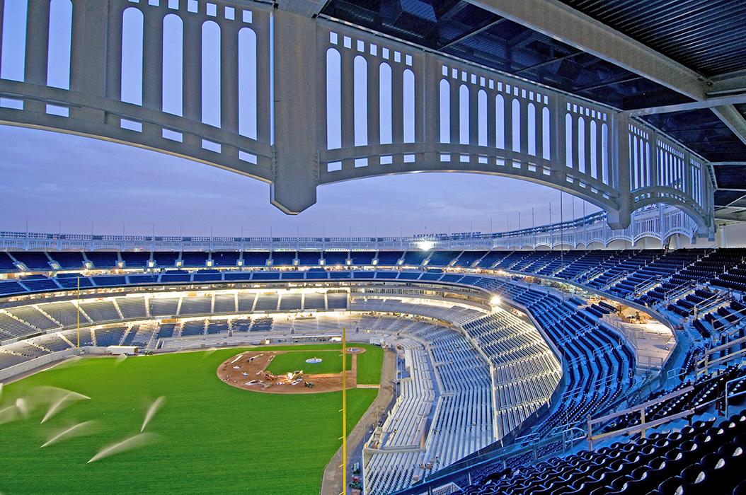 Yankee Stadium in the Bronx.