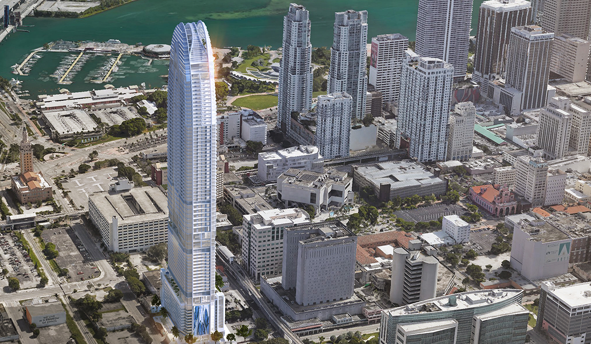 Okan Tower in Miami, Florida. 