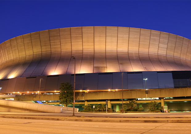 Caesars Superdome in New Orleans, Louisiana.